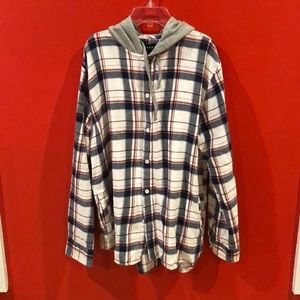 Pacsun Flannel Hoodie